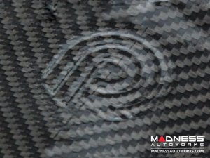 FIAT 500 Roof Spoiler - Carbon Fiber - ABARTH Style - High Gloss Clear Coat Finish